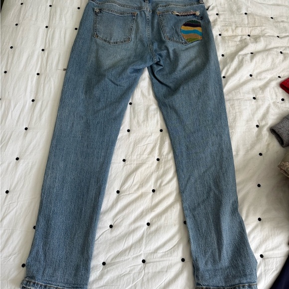 Pilcro Denim Slim Patchwork Boyfriend Jeans - Picture 4 of 6